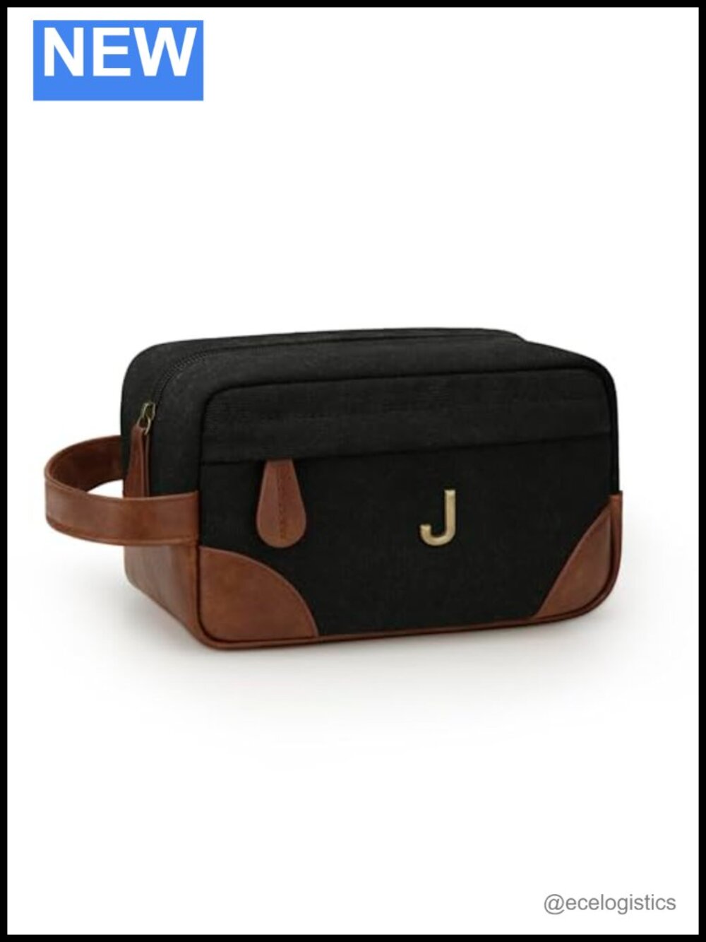 Personalized Toiletry Bag for Men, Custom Initial Travel Dopp Kit,